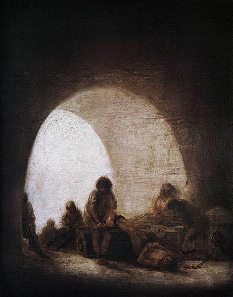 Francisco de Goya A Prison Scene Sweden oil painting art